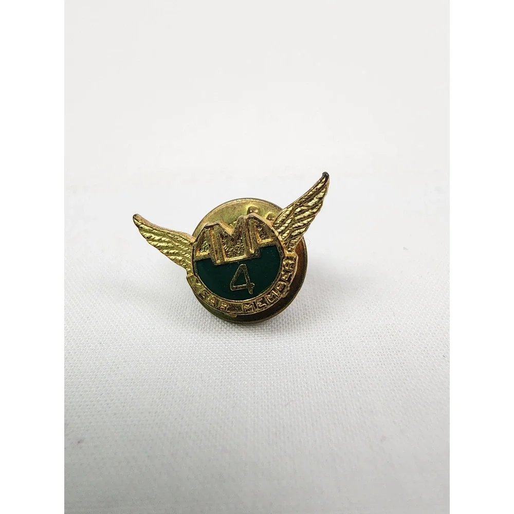 VINTAGE American Motorcycle Association AMA‎ 4 Year Member Lapel or Hat Pin